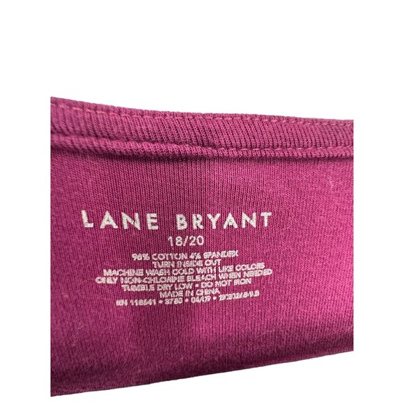 Lane Bryant Twist Front V-Neck Top Size 18/20 Casual Relaxed School Career - Picture 2 of 7